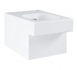 Vas WC suspendat Grohe Cube Ceramic Rimless 37x56 cm evacuare orizontala, tratament PureGuard
