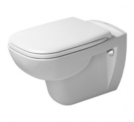 Set Vas WC suspendat cu capac soft close Duravit D-Code 36x55 cm evacuare orizontala