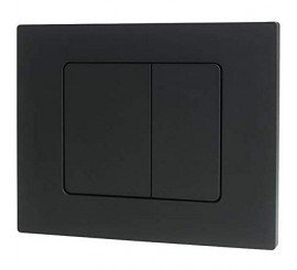 Wirquin Square Clapeta de actionare dual-flush, negru mat