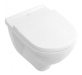 Set Vas WC suspendat cu capac soft close Villeroy & Boch O.Novo Compact 36x49 cm evacuare orizontala