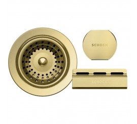 Schock Signus D-100/Waterfall D-100 Set accesorii chiuveta, auriu