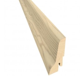Kahrs Plinta parchet lemn furniruit 6 cm, crem (frasin sandvig)