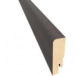 Kahrs Plinta parchet lemn infoliat 6 cm, negru (stejar calder)