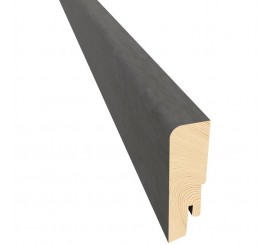 Kahrs Plinta parchet lemn infoliat 6 cm, gri inchis (piatra schwarzhorn)