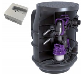Kessel Aqualift F Basic Duo Tronic Statie de pompare cu instalare subterana, 2 pompe cu panou de comanda