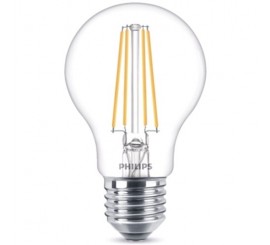 Philips Bec cu LED 7W, filament A60, E27, lumina calda