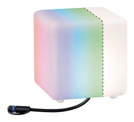 Paulmann Plug & Shine Cub cu iluminare LED RGBW, 1x2.8W, lumina calda/multicolora