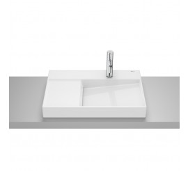 Lavoar baie pe blat, alb Roca Horizon 60x42 cm, cu orificiu pentru baterie