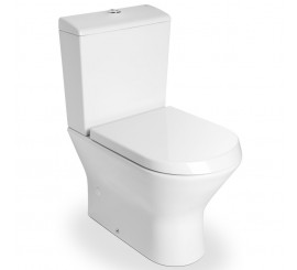 Vas WC pe pardoseala Roca Nexo Compact 36x62 cm lipit de perete cu evacuare orizontala