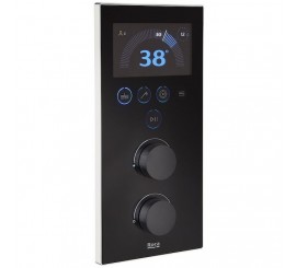 Roca Smart Shower Baterie dus electronica cu termostat, incastrata, negru