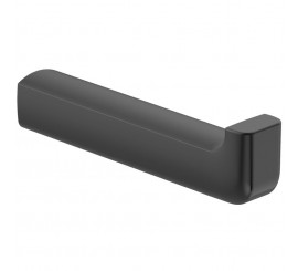Roca Tempo Rezerva suport hartie igienica, negru lucios (titanium black)