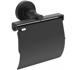 Ideal Standard IOM Suport hartie igienica cu aparatoare, negru mat