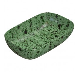 Lavoar baie pe blat, verde Globo T-Edge 60x38 cm