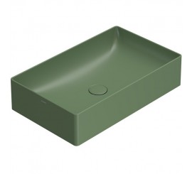 Lavoar baie pe blat, verde deschis mat Globo T-Edge 61x37 cm