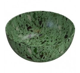 Lavoar baie pe blat, verde, rotund Globo T-Edge 37x37 cm