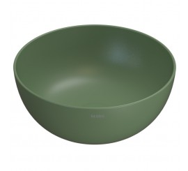 Lavoar baie pe blat, verde deschis mat, rotund Globo T-Edge 37x37 cm