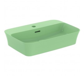 Lavoar baie pe blat, verde Ideal Standard Ipalyss 55x38 cm, cu preaplin si gaura