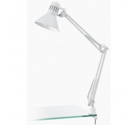 Eglo Firmo Lampa de birou cu clema 1x40W, alb
