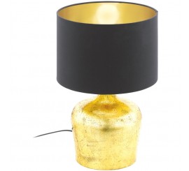 Eglo Manalba Veioza 1x60W, H38 cm, negru/auriu
