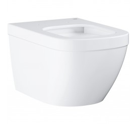 Vas WC suspendat Grohe Euro Ceramic Rimless 37x54 cm evacuare orizontala, tratament PureGuard