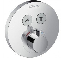 Hansgrohe ShowerSelect S Baterie dus cu termostat pentru montaj incastrat, rotunda, crom