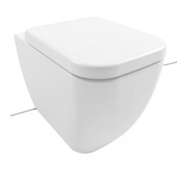 Vas WC pe pardoseala Hatria Bianca Rimless 36x52 cm evacuare orizontala sau verticala
