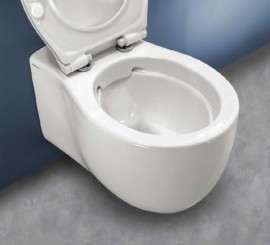 Vas WC suspendat Hatria Le Fiabe Rimless 37x56 cm evacuare orizontala