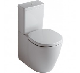 Set promo Vas WC pe pardoseala cu rezervor aparent si capac soft close Ideal Standard Connect 36x66 cm evacuare orizontala sau verticala, lipit de perete