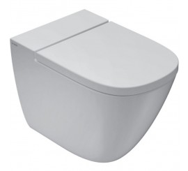 Vas WC pe pardoseala Globo Stockholm 37x58 cm evacuare orizontala sau verticala, alb lucios