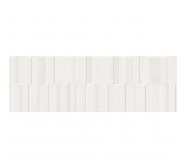 Faianta baie / bucatarie rectificata alba 30x90 cm, Marazzi Pure White Satinat Struttura Code 3D