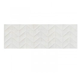 Faianta baie / bucatarie rectificata alba 30x90 cm, Marazzi Work White Struttura Spike 3D