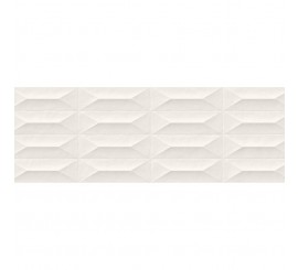 Faianta baie / bucatarie rectificata alba 30x90 cm, Marazzi Colorplay Struttura 3D Cabochon White
