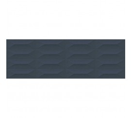 Faianta baie / bucatarie rectificata albastra 30x90 cm, Marazzi Colorplay Struttura 3D Cabochon Blue