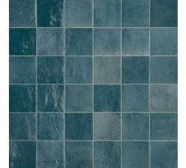 Faianta baie / bucatarie albastra 10x10 cm, Marazzi Zellige Lux Petrolio