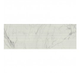 Faianta baie / bucatarie rectificata alba 60x180 cm, Marazzi Magnifica Statuario Strutturato Mikado 3D