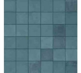 Gresie exterior / interior portelanata albastra 10x10 cm, Marazzi D_Segni Blend Azzuro