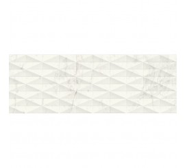 Faianta baie / bucatarie rectificata alba 40x120 cm, Marazzi Allmarble Wall Altissimo Lux Struttura Pave 3D