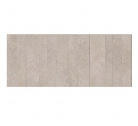 Mozaic 60x180 cm, Marazzi Magnifica Limestone Taupe Strip Metal Insert