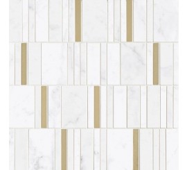 Mozaic 40x40 cm, Marazzi Allmarble Wall Altissimo Barcode Lux