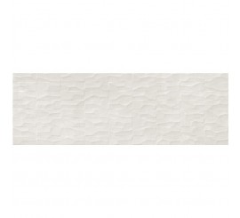 Faianta baie / bucatarie rectificata alba 30x90 cm, Marazzi Puro Plaza Wall White Struttura Range 3D