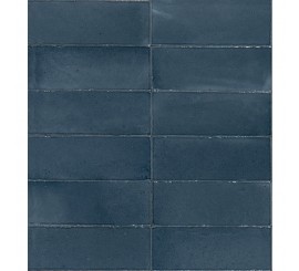 Gresie interior portelanata albastra 7.5x20 cm, Marazzi Rice Blu Lux