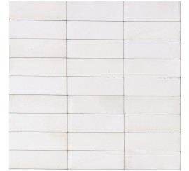 Gresie interior portelanata alba 5x15 cm, Marazzi Rice Bianco Lux