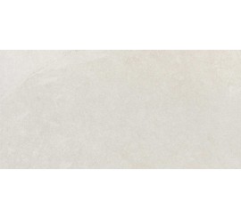 Gresie interior portelanata rectificata alba 30x60 cm, Marazzi Mystone Ardesia Bianco