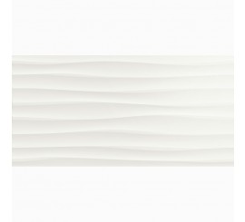 Faianta baie / bucatarie rectificata alba 30x60 cm, Marazzi Color Code Bianco Struttura Move 3D Satinato