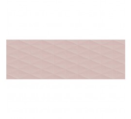 Faianta baie / bucatarie rectificata roz 40x120 cm, Marazzi Eclettica Rose Struttura Diamond 3D