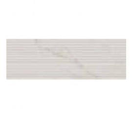 Faianta baie / bucatarie rectificata alba 30x90 cm, Marazzi Marbleplay Struttura 3D Mikado Ivory