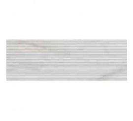 Faianta baie / bucatarie rectificata alba 30x90 cm, Marazzi Marbleplay Struttura 3D Mikado White