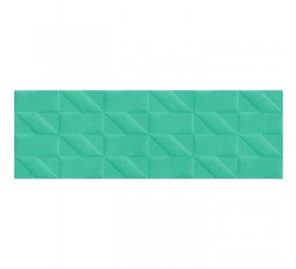 Faianta baie / bucatarie verde 25x76 cm, Marazzi Outfit Struttura Tetris 3D Turquoise