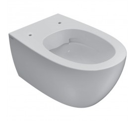 Vas WC suspendat Globo 4All Rimless 36x54 cm evacuare orizontala, alb lucios