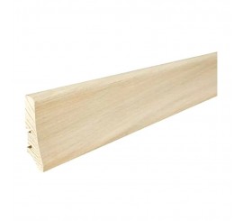 Barlinek P20 Plinta parchet lemn furniruit 6 cm, alb (stejar nefinisat)